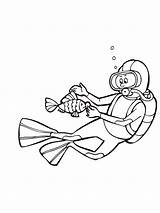 Scuba Diving Coloring Pages  Best For Kids sketch template