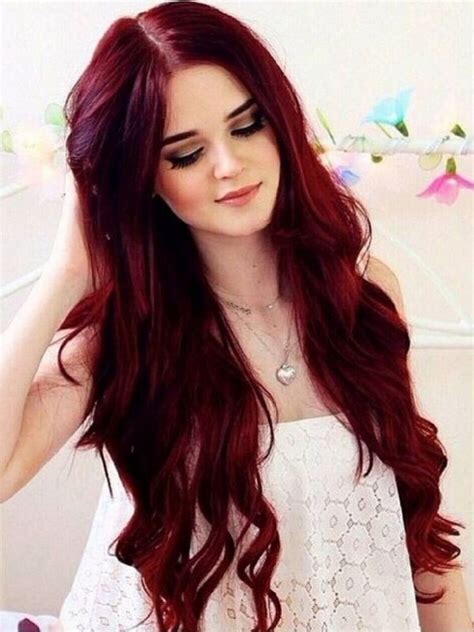 10+ Best Red Hair Style Ideas For Beautiful Women | Dark red hair color ...