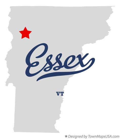 Map of Essex, VT, Vermont