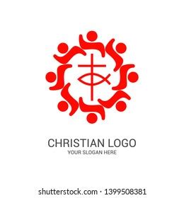 Church Logo Biblical Symbols Unity Believers Stock Vector (Royalty Free) 1399508381 | Shutterstock