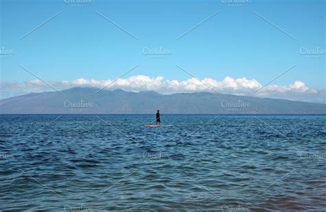 Paddle boarding in Hawaii | Holiday Stock Photos ~ Creative Market