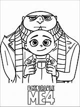 Despicable Me 4 coloring Pages  ColoringLib sketch template