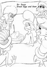 Green Eggs And Ham Coloring Pages  Free Printable For Kids sketch template