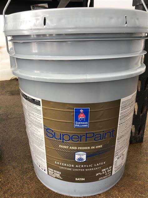 5 Gallon Sherwin Williams SuperPaint Exterior Acrylic Latex | #3864563005