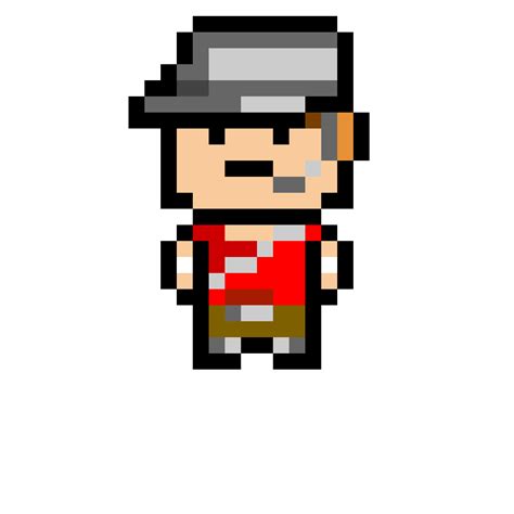 Tf2 the scout pixel art