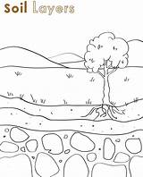 Free Printable 3 Layers Of Soil Coloring Sheet  sketch template