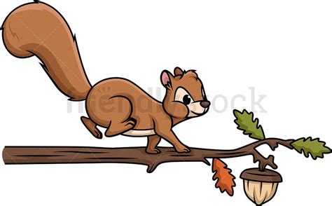 Sad Squirrel Cartoon Clipart Vector - FriendlyStock