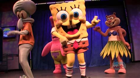 SpongeBob SquarePants and friends dancing at Nick Hotel in Orlando ...