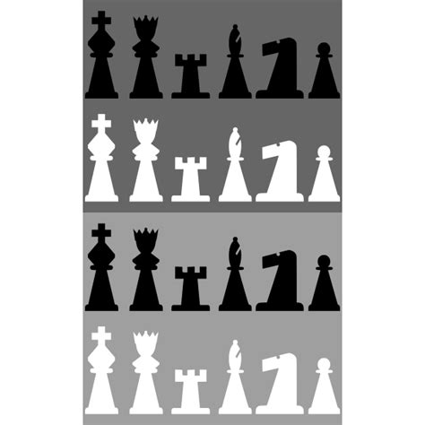 2D Chess set - Pieces | Free SVG