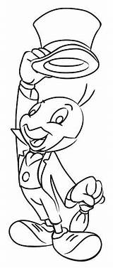 Jiminy Cricket Coloring Pages Home Sketch Page sketch template