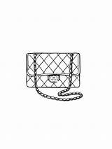 Purse Handbag Coloring Pages sketch template