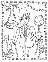 Willy Wonka Coloring Sheet Printable Pages sketch template