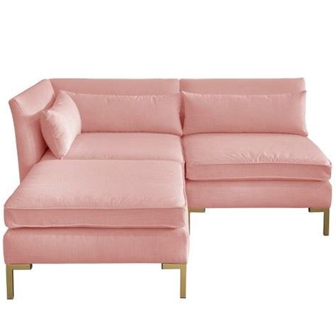 Sectional - Linen Petal - Designlovefest | Cheap couch, Sectional, Pink furniture