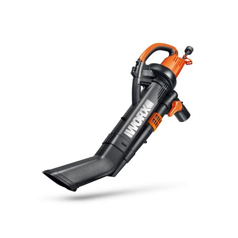 WORX 12-Amp 350-CFM 210-MPH Corded Electric Leaf Blower (Vacuum Kit Included) in the Corded ...