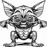 Gremlin Coloring Page · Creative Fabrica sketch template