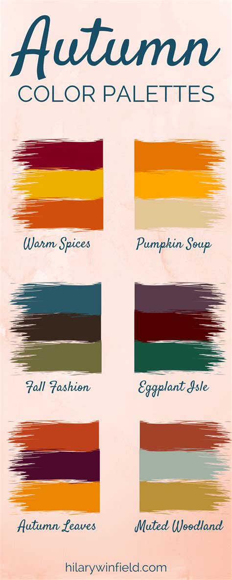 My Favorite Autumn Color Palettes | Hilary Winfield