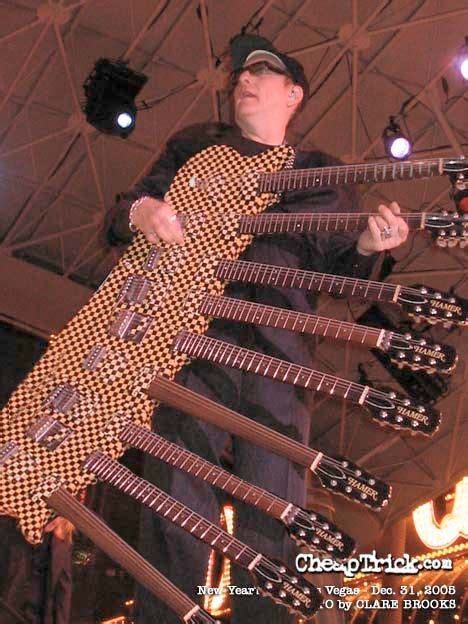 Rick Nielsen of Cheap Trick and his 9-necked guitar. | Cheap Trick ...