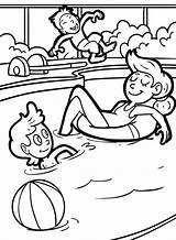 Swimming Pool Coloring Pages  Free Printable For Kids sketch template