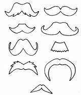 Mustache Coloring Pages sketch template