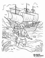 Pirate Coloring Pages Free Printable PDFs  Invite Creativity sketch template