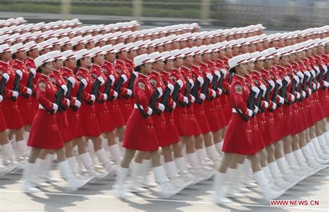 Women militia participate in China's National Day parade_70th ...