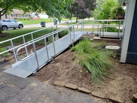 Aluminum Plank Wheelchair Ramp Installation in Lake Orion, Michigan - Barrier Free Construction ...