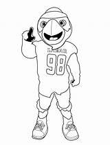 College Mascot Coloring Pages sketch template