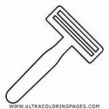 Shaving Razor Coloring Pages For Kids  Free sketch template