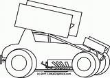 Car Coloring Sprint Pages Modified Imca Template Sketches Kids Sketch  sketch template