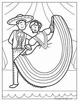 Dance Coloring Pages sketch template