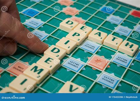 Word Forming with Scrabble Game Letters - Death and Epidemic Editorial Photo - Image of game ...