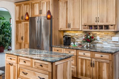Cabin-Inspired Natural Hickory Kitchen Cabinets - Dura Supreme Cabinetry