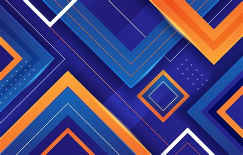 Abstract Blue and Orange Geometric Background 11849612 Vector Art at ...