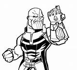 Thanos In Avengers Endgame Performs His Strength By Using Infinity  sketch template