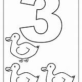 Number 3 Coloring Pages Printable sketch template