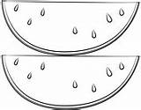 Watermelons coloring Pages  Free Coloring sketch template