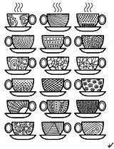 Coffee Coloring Pages – Printable FREE sketch template