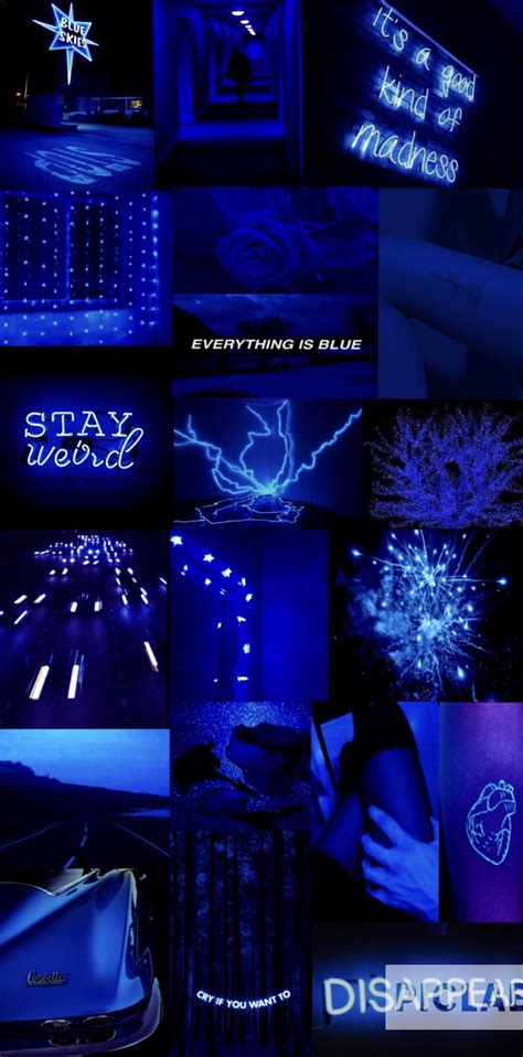 Blue aesthetic Dark blue aesthetic Electric blue aesthetic Aesthetic | Blue wallpaper iphone ...