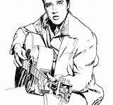 Elvis Presley Coloring Pages At GetColoringscom  Free Printable sketch template