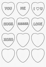 Candy Heart Coloring Pages sketch template