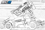 Wingless Sprint Cars Coloring Page Pages sketch template