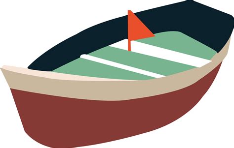 small cartoon boat with flag 22052528 Vector Art at Vecteezy