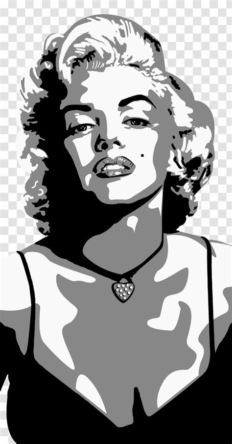 marilyn monroe in black and white with no background, hd png clipart ...