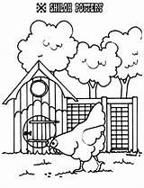 Walk Pass Hen Coop Farm Stand Easy Paper Crafts Chicken Coops  sketch template