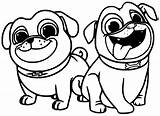 Bingo And Rolly Pug Coloring Page  Free Printable Pages sketch template