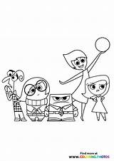 Inside Out Characters  Coloring Pages For Kids Free Print Download sketch template