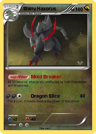 Pokémon Shiny Haxorus 13 13 - Mold Breaker - My Pokemon Card