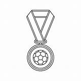 Premium Vector  Coloring Page With medal For Kids sketch template