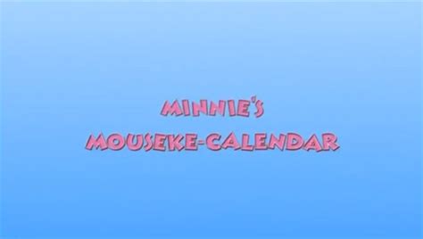 Minnie's Mouseke-Calendar | Disney Wiki | Fandom