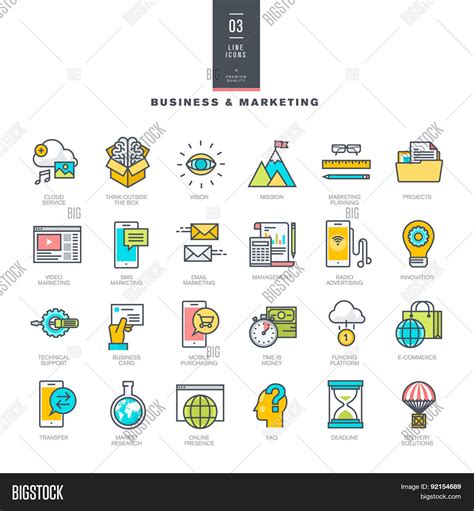 Set Line Color Icons Vector & Photo (Free Trial) | Bigstock